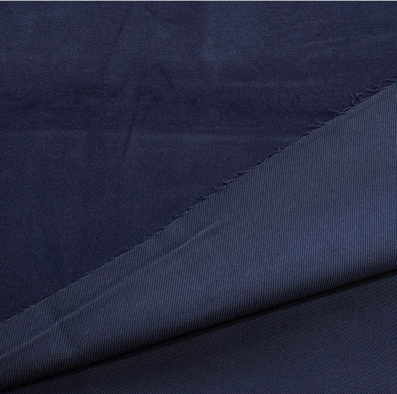 ★NO055◆3m◆綿100%暖かネル地ツイル生地◆ネイビー