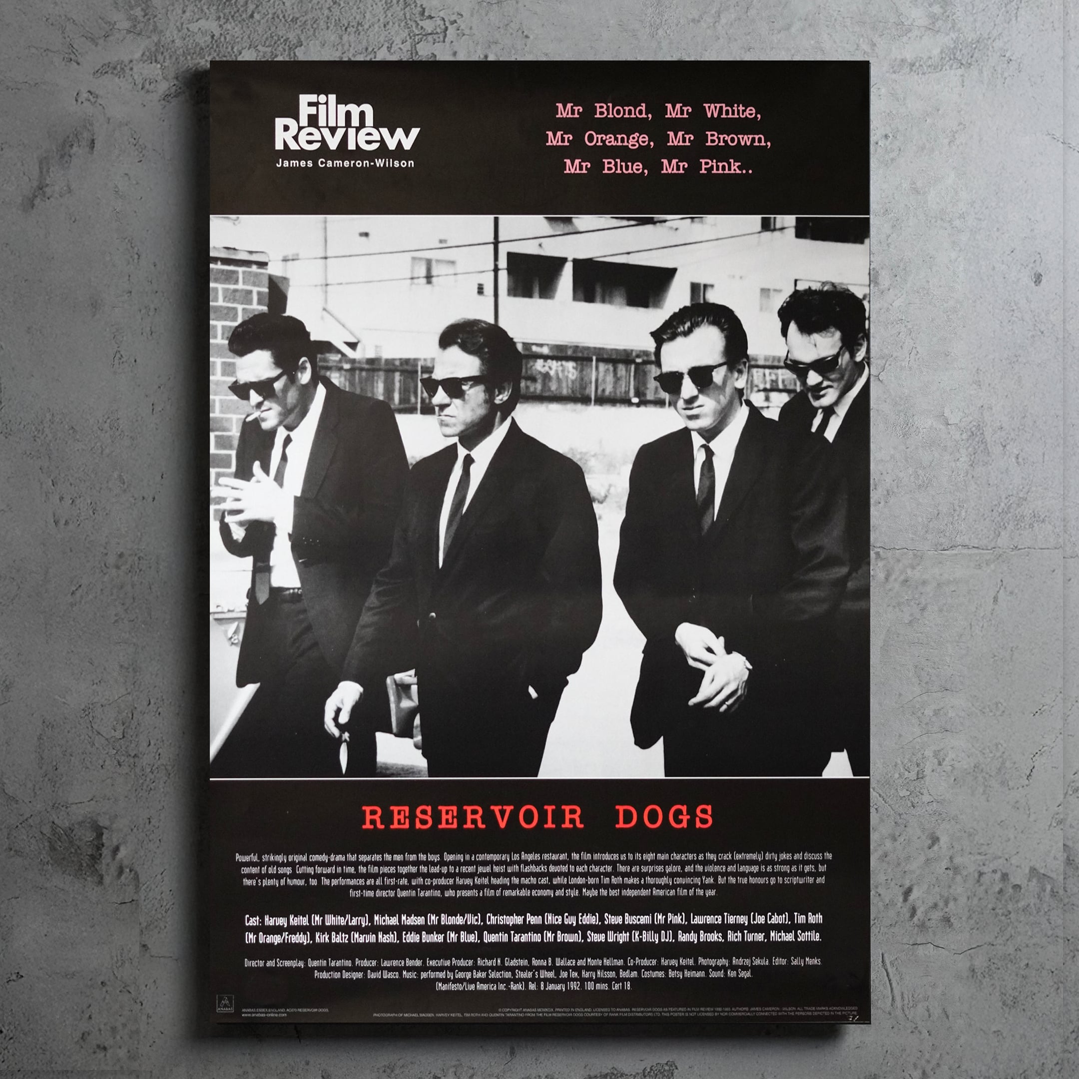 1992 / Reservoir Dogs / US review poster S/S / 610 × 870mm【PO00000283078】