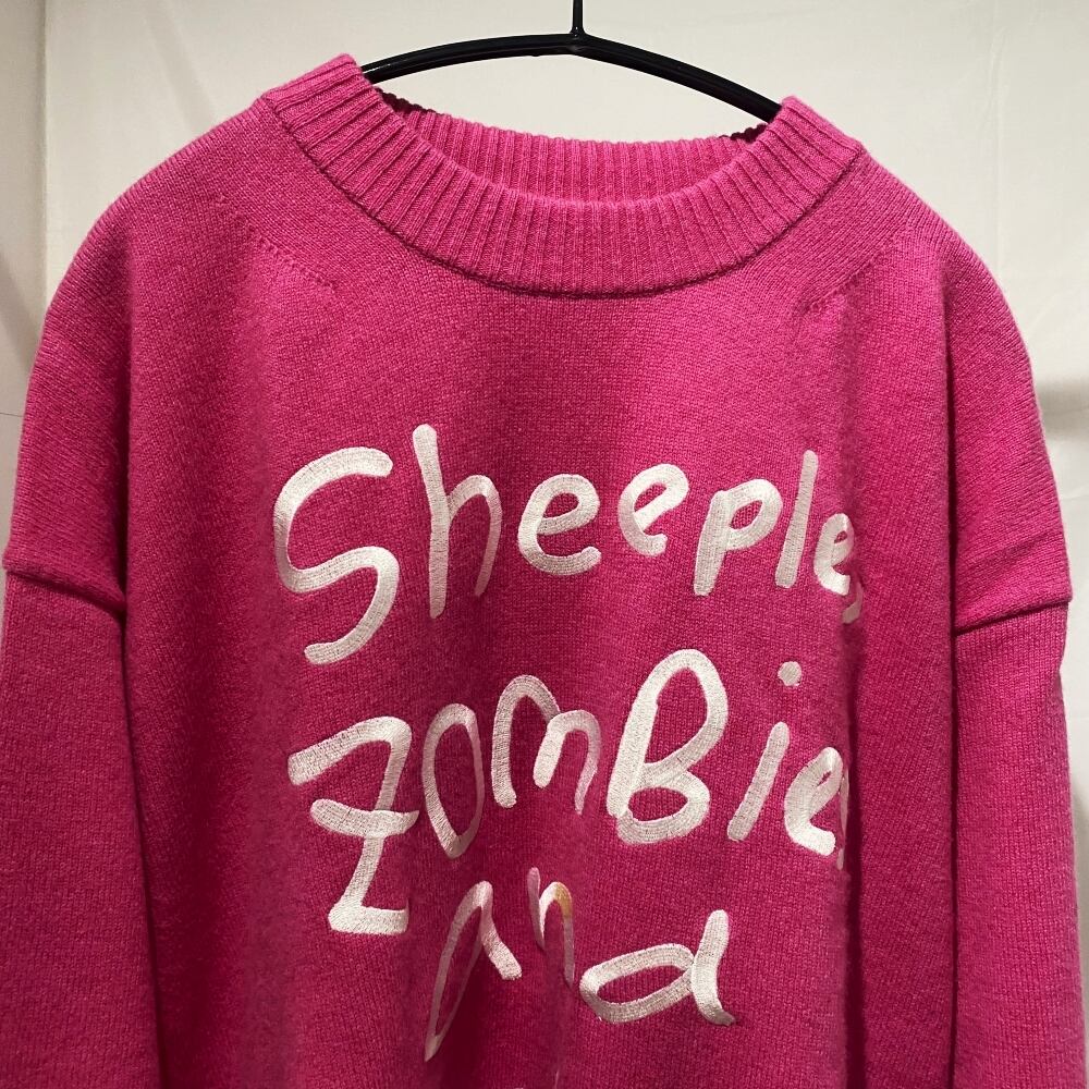 sacai×MADSAKI サカイ マサキ Embroidery Knit Pullover クルーネック 