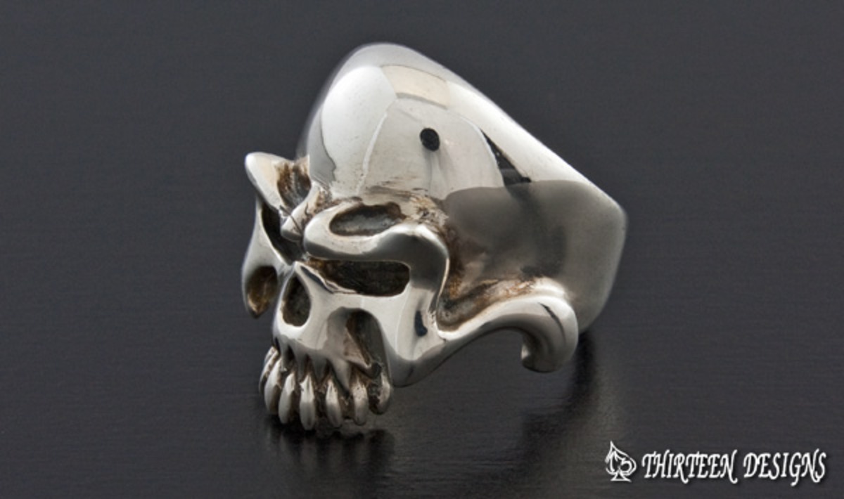 THIRTEEN DESIGNS サーティーンデザインズ NR-3M MIDDLE HORROR SKULL