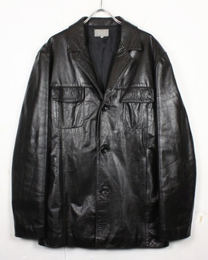 【Caka act2】Made in Italy Vintage Loose Leather Jacket