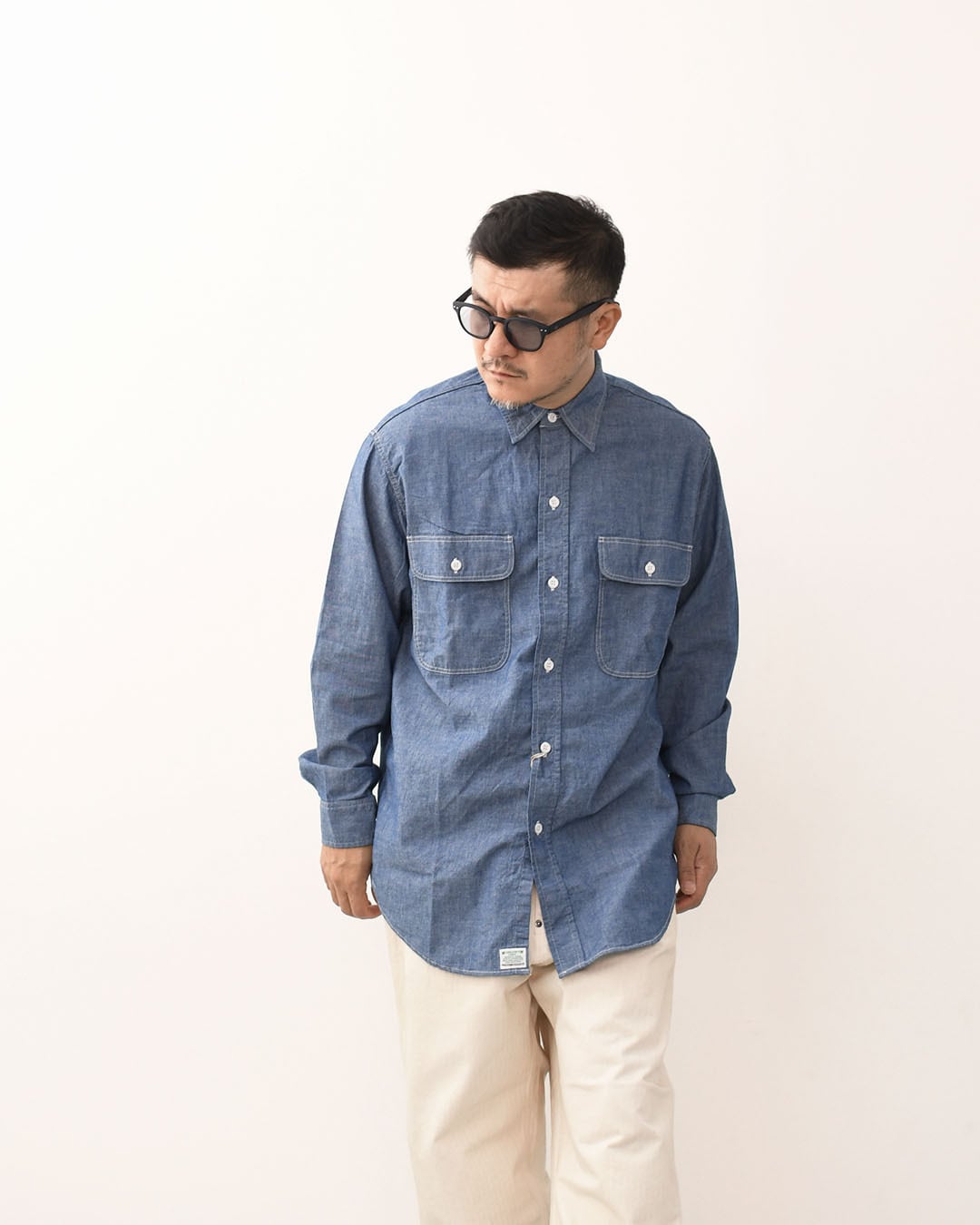 orslow [オアスロウ] CHAMBRAY WORK SHIRT [01-8064-84] シャンブレー
