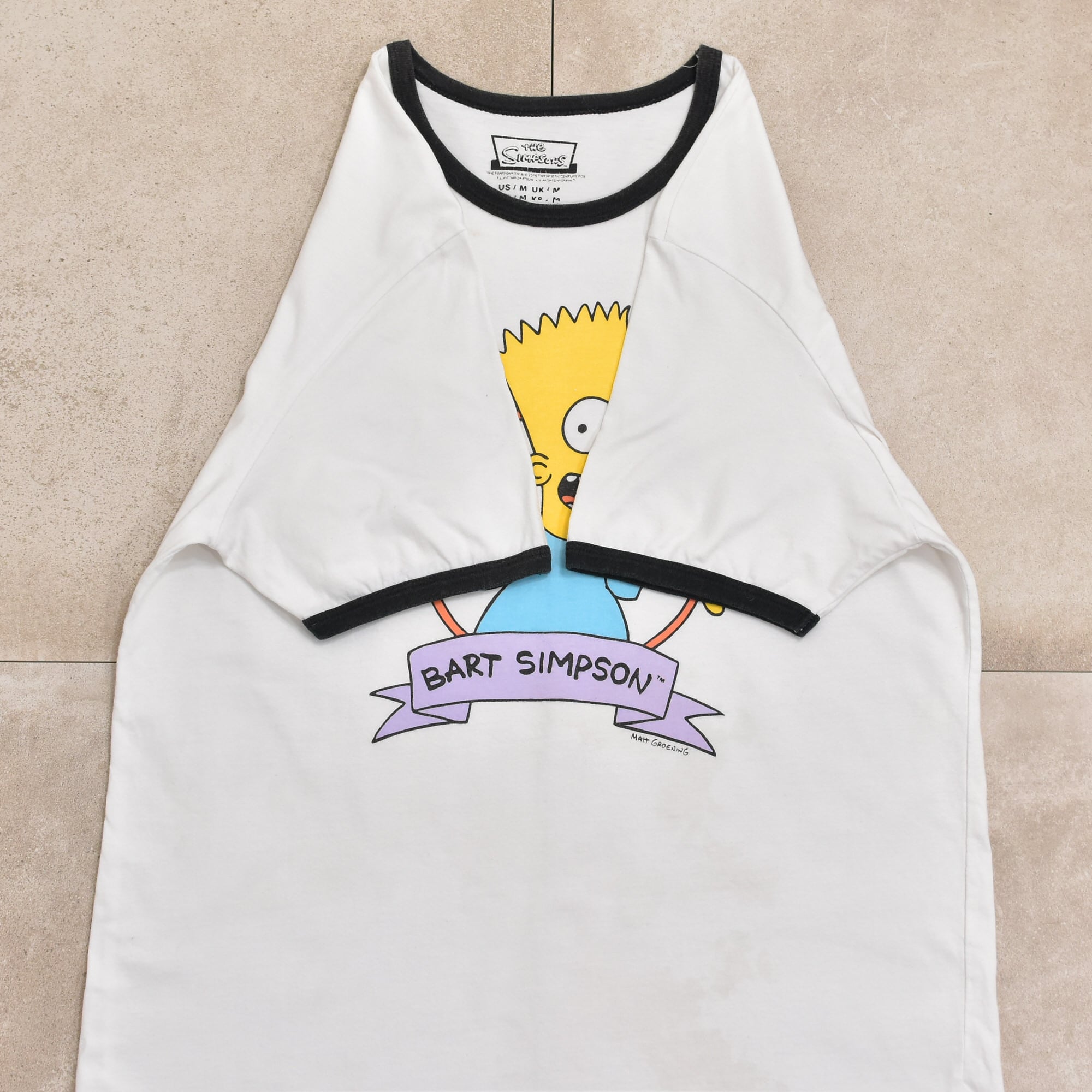 00s the SIMPSONS BART print ringer T-shirt | 古着屋 grin days