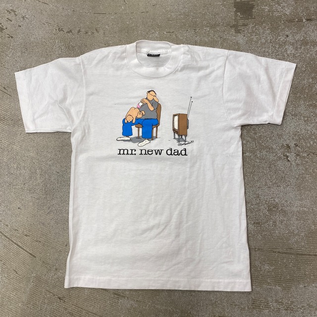 1980s OLD PRINT TEE ”MR.NEW DAD”