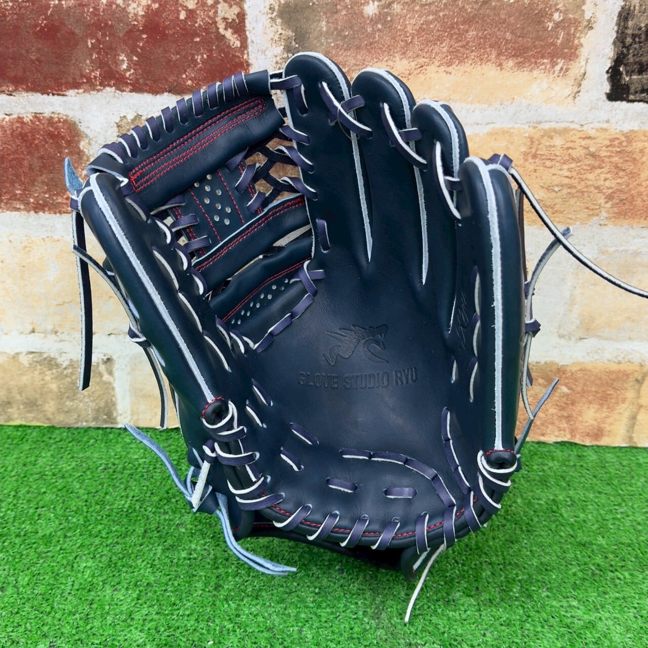 GLOVE STUDIO RYU 硬式限定グローブ 限定】glove studio RYU 硬式グローブ KAN型 投手用 Mブラック 高校