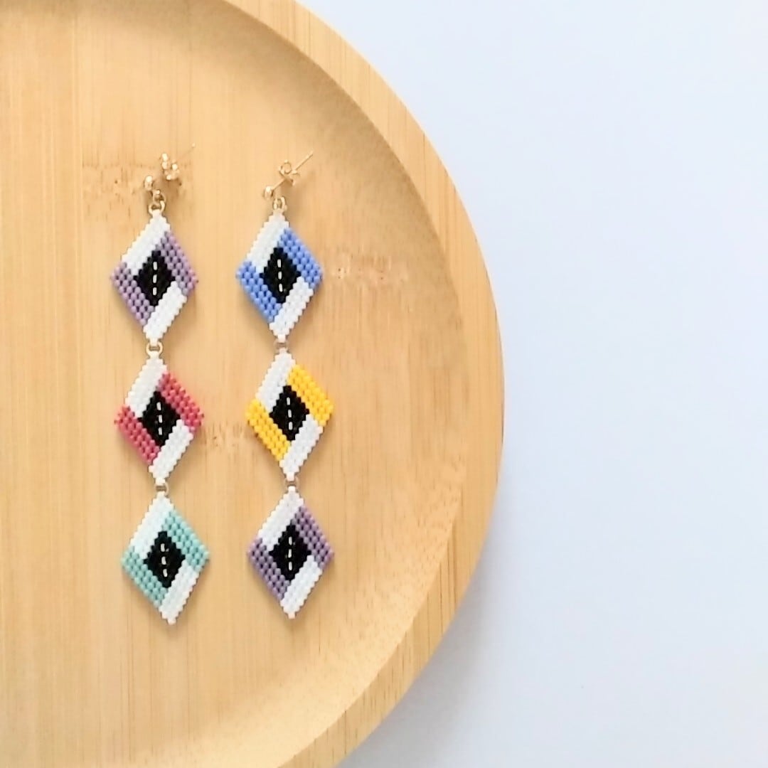 デリカビーズピアス 和風ピアス大 さきはうす