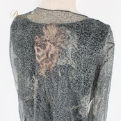 社交ダンス 衣装 スタンダード ドレス ワンピース レッスンウェア パーティドレス atelier eiko アトリエエイコ ブラック系 グレイ系 黒 ラインストーン 猫柄 おしゃれ エレガント フォーマル パーティー用 ステージ衣装 ダンスウェア ファッション フィット感 通気性 チュニック オーバーサイズ シースルー デザイン感 上品 レディース ストレッチ性 柔らかい 洗濯可