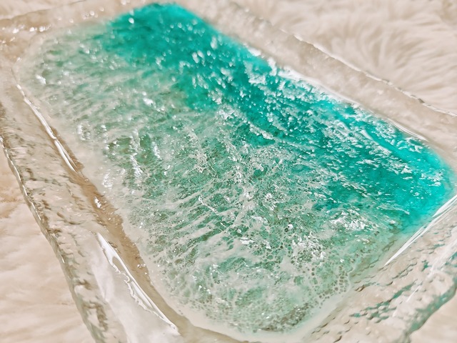 491.オーシャンレジンアート ガラストレー