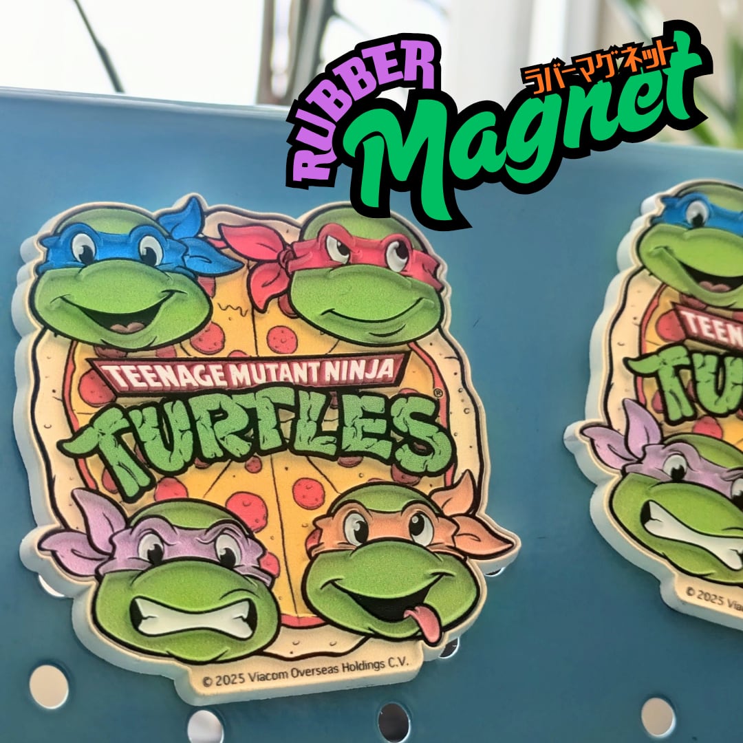 ✨️冷蔵庫には必需品(灬º‿º灬)♡✨️【 Rubber Magnet ラバーマグネット 】Teenage Mutant Ninja Turtles( タートルズ )/ VINTAGE風 / マグネット〚アメリカン雑貨 アメトイ〛