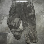 bleached wide corduroy pants gray