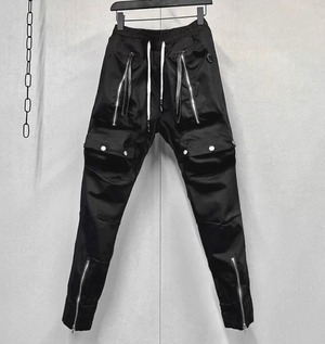 skinny zip cargo pants