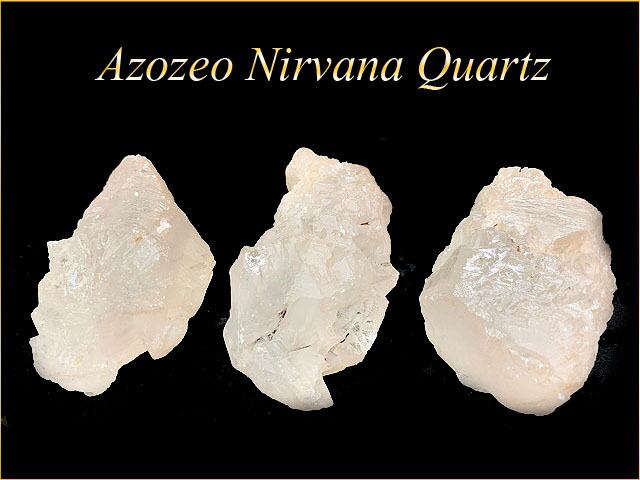 ヘブン＆アース社製】Azozeoニルヴァーナクォーツ原石 3タイプ
