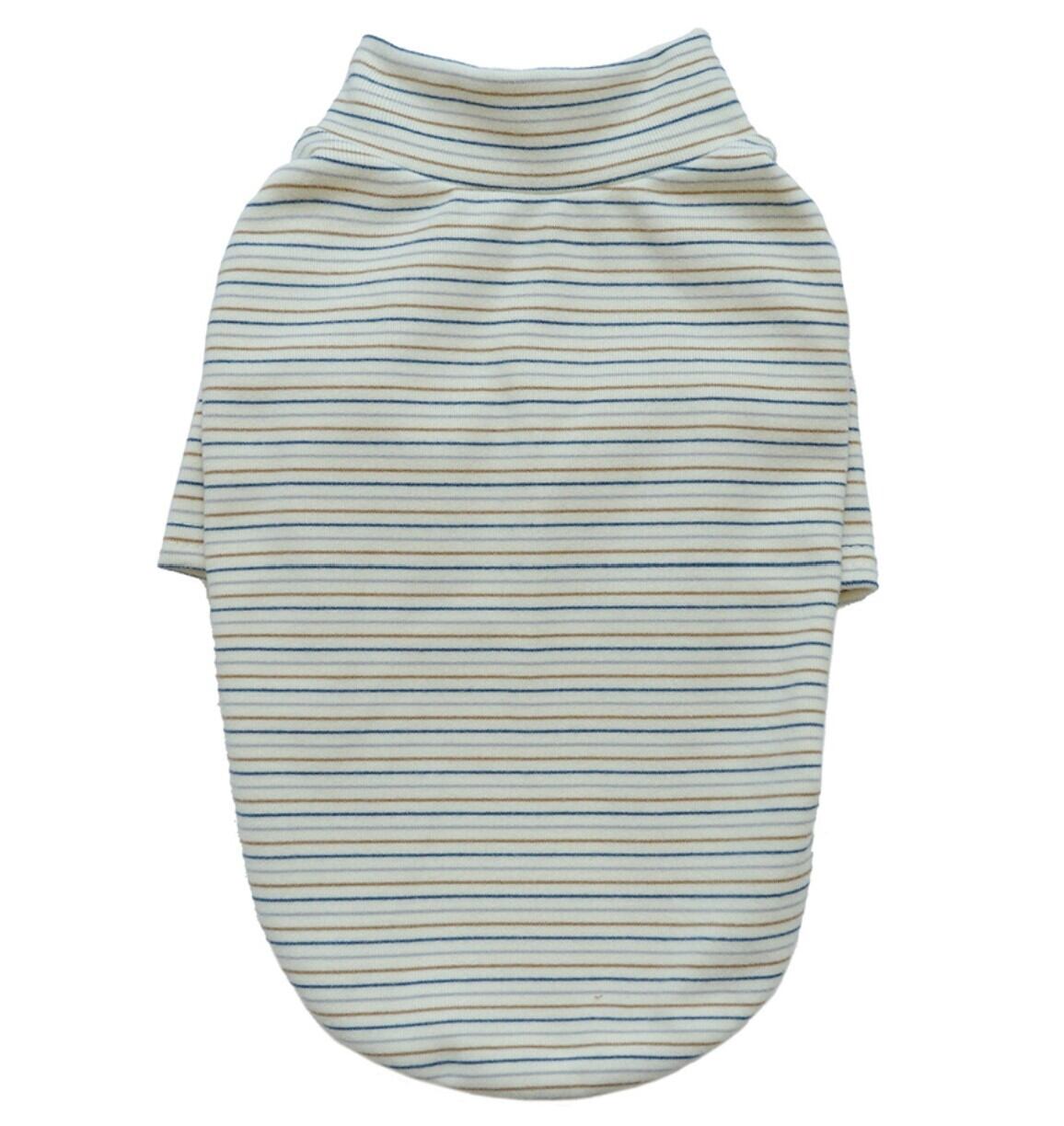 予約【noonoosoom】fluffy stripe basic turtle neck t shirt (Ivory)