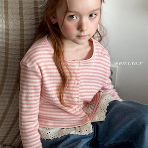 «予約»«ジュニアサイズあり»«poisson» エルロイカーディガン 2colors