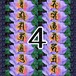 商品画像４の色の蓮華Bに手書き梵字B１４種セット。サイズ：１２００×４００（px）