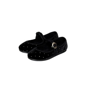 ＜LA CADENA＞Baby&Kids JAPONESA VELOUR GOLD DOT ONE STRAP (BLK x GOLD DOT)