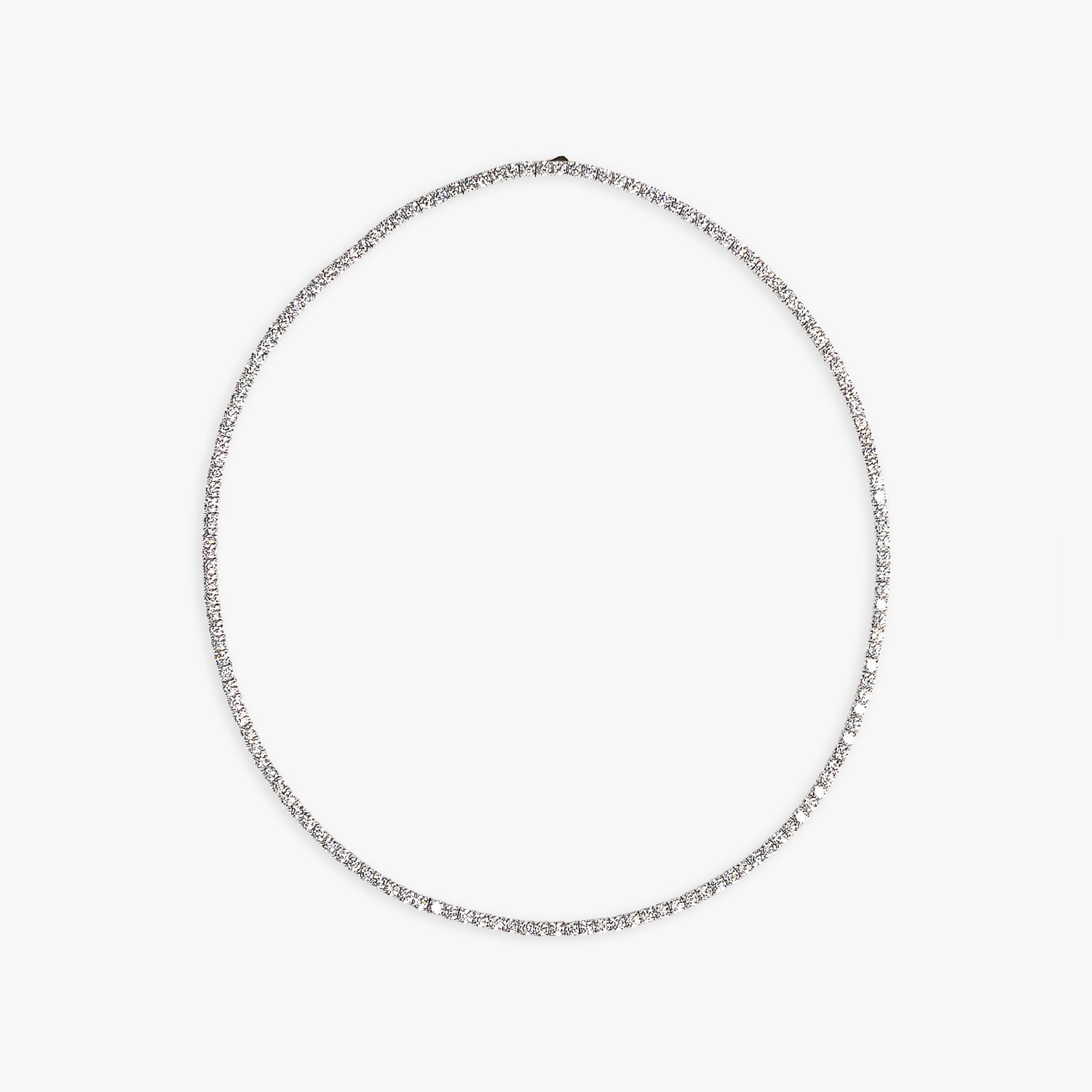 HIDAKA 26AW SIGNAL TENNIS NECKLACE (SILVER/CLEAR)