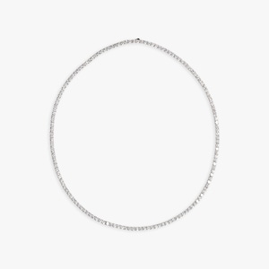 HIDAKA 26AW SIGNAL TENNIS NECKLACE (SILVER/CLEAR)