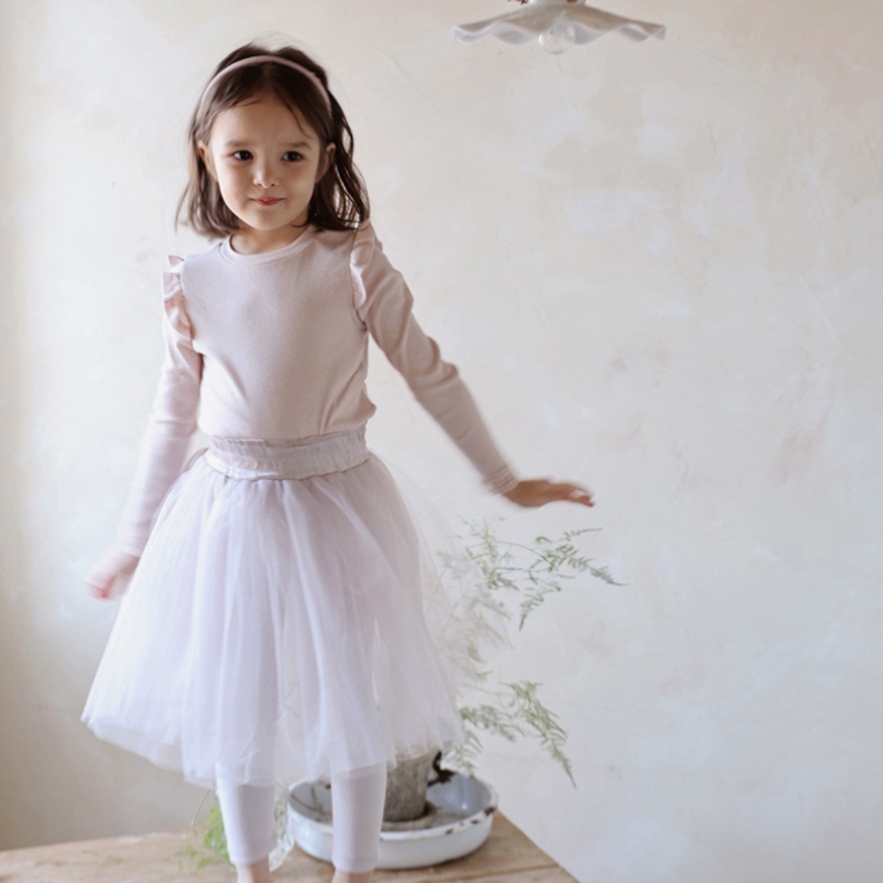 秋バレエコーデレギンスつきスカート2色