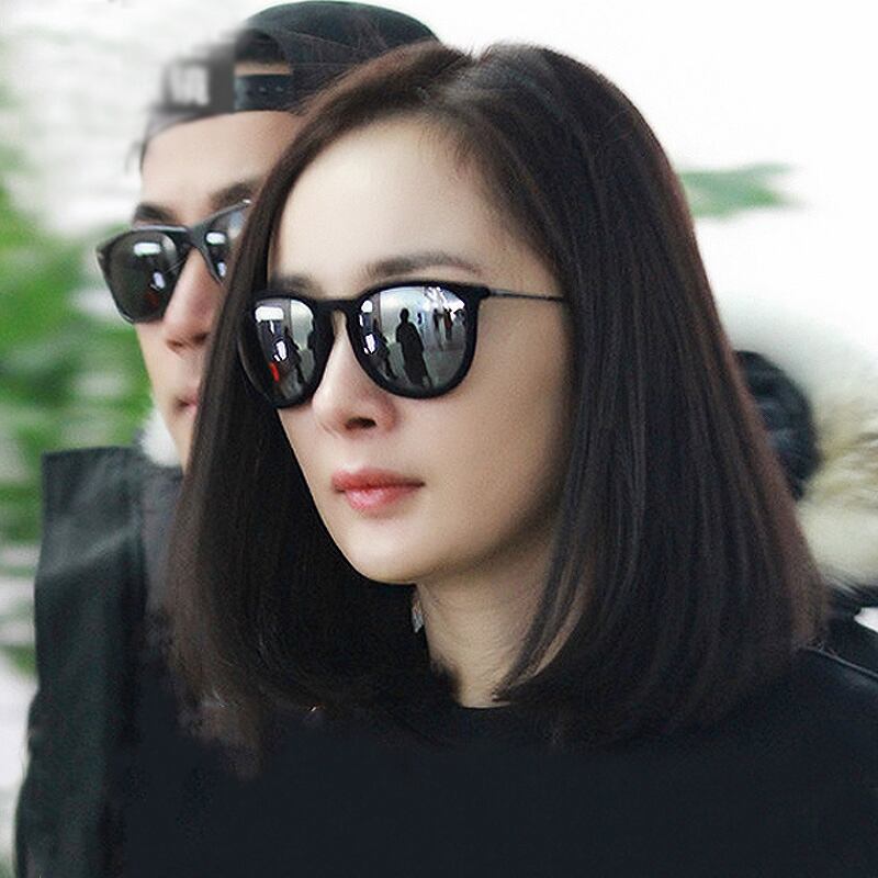 同じ丸い顔のグレサングル女性の小さな顔の星を持つ2018ネットの有名人同じサングル男性の潮のカラーフィルムは近視を装備することができます ブラック・アイド・ピーズ35026614816