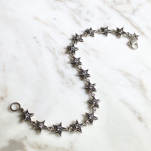 JUSTIN DAVIS silver star link chain bracelet “hollywood blvd 