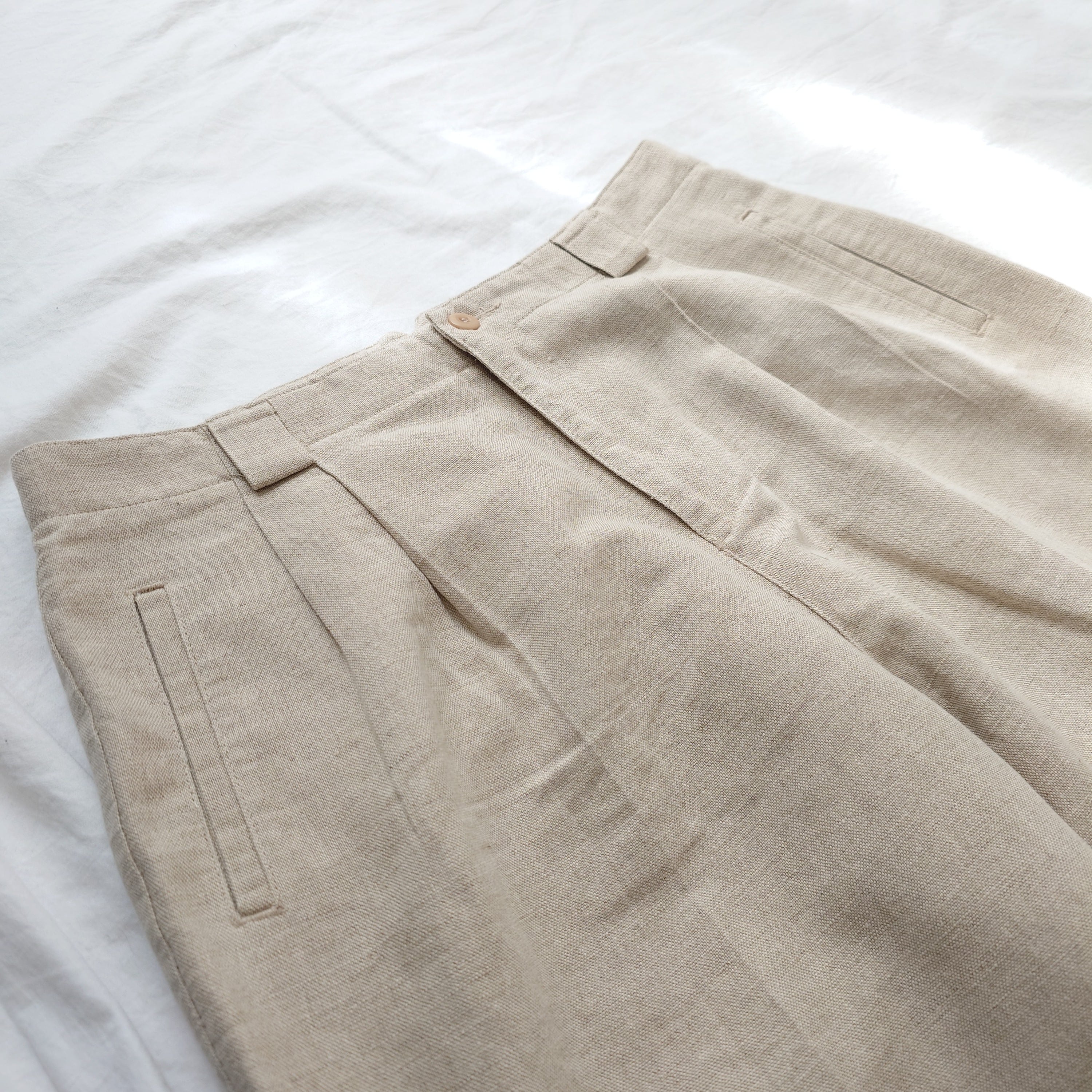 90s】Liz Claiborne リズクレイボーン コットンリネンパンツ