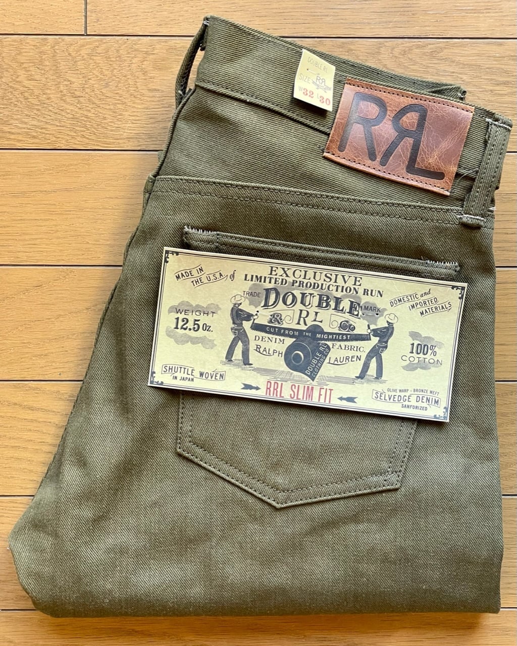 新品 RRL 限定 オリーブデニム リジット サイズ32-30 | Room Style Store powered by BASE