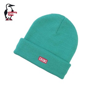 CHUMS チャムス ロゴ ショートニットキャップ ニット帽 ビーニー メンズ レディース アクリル フリーサイズ CH05-1402 TEAL