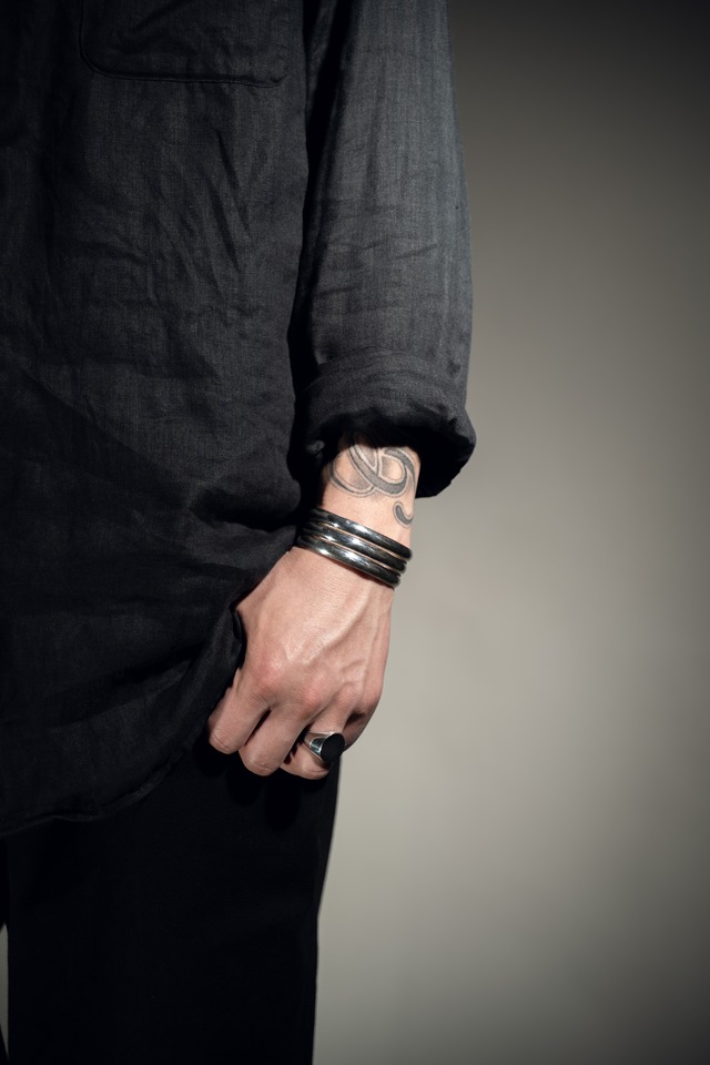 Vintage Tiffany & Co 14K & Silver Gold Line Bangle