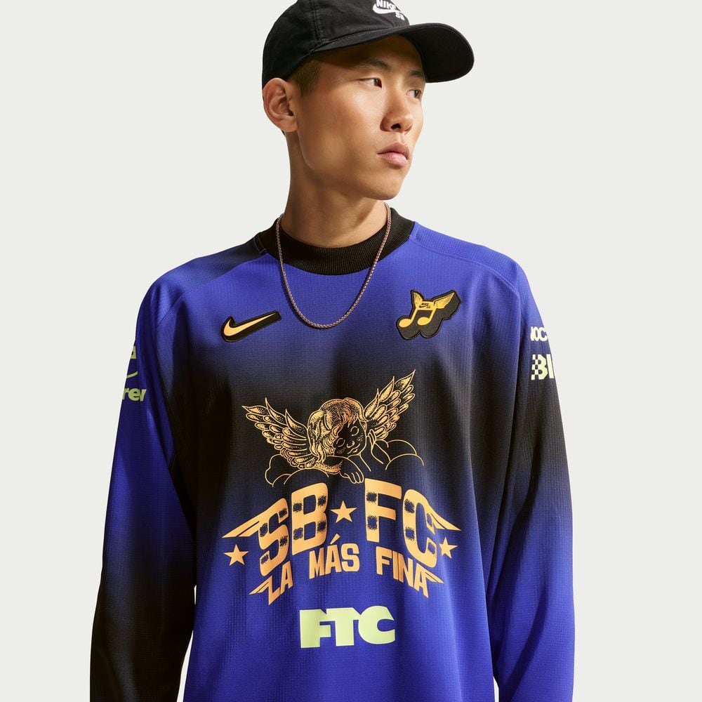 抽選販売 】 NIKE SB SKATEBOARDS LONG SLEEVE TOPS - DARK CONCORD
