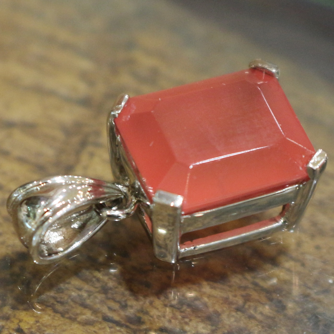 インカローズ スクエアカット シルバーペンダントトップ 0518000001・画像12