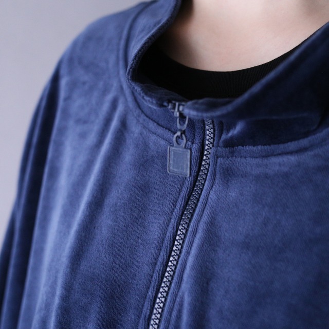 "KING SIZE" XXXXXL super over silhouette velours track jacket