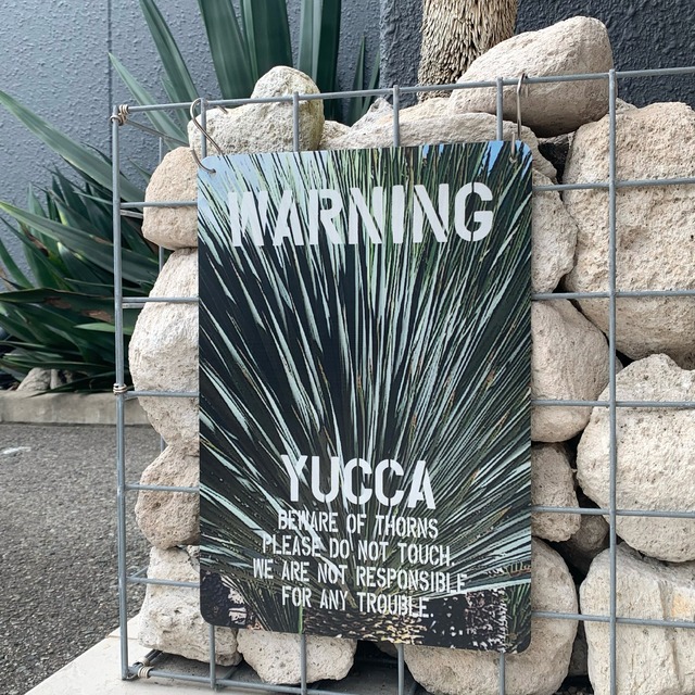 YUCCA Sign Plate Transit.