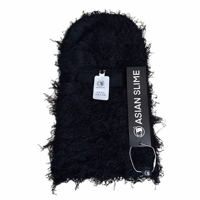 【DRIP6887】ASL Distressed Fuzzy Knit Balaclava