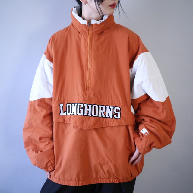 "STARTER " Texas Longhorns nylon pullover half-zip jacket