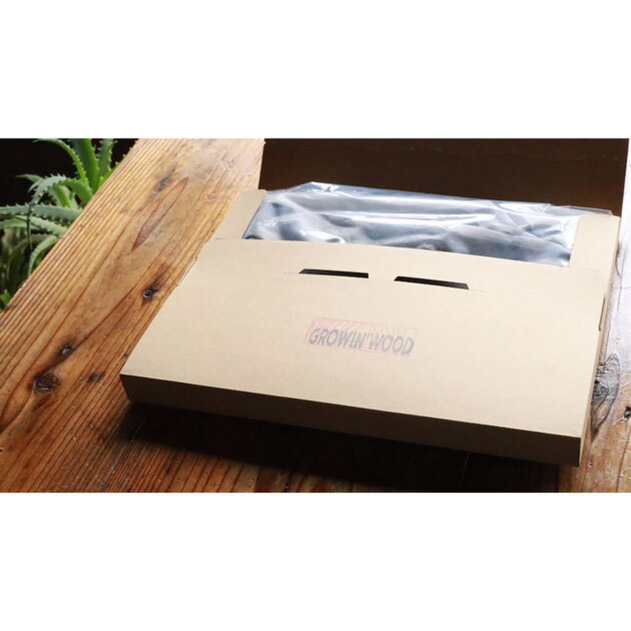 サコッシュ / Hemp cotton pocket sacoche /スモーキー ブルー & ネイビー