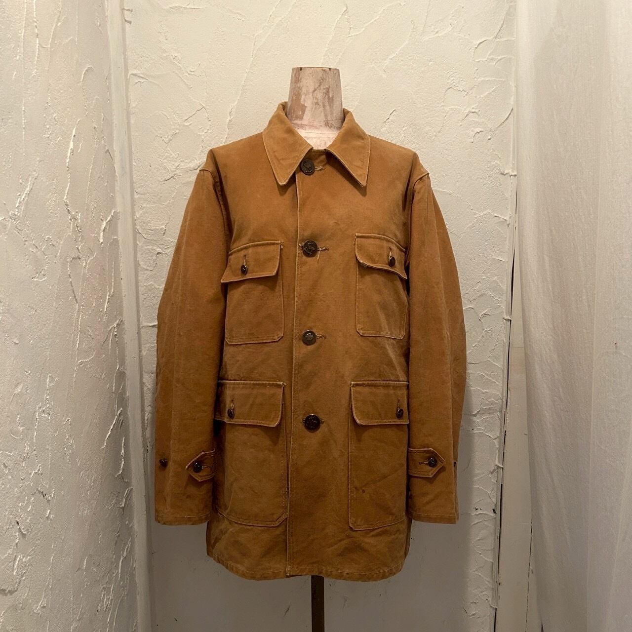 40s 〜50s Le Mont st Michel cotton canvas hunting jacket | TRICOT 40s 〜50s Le Mont st Michel cotton canvas hunting jacket | TRICOT