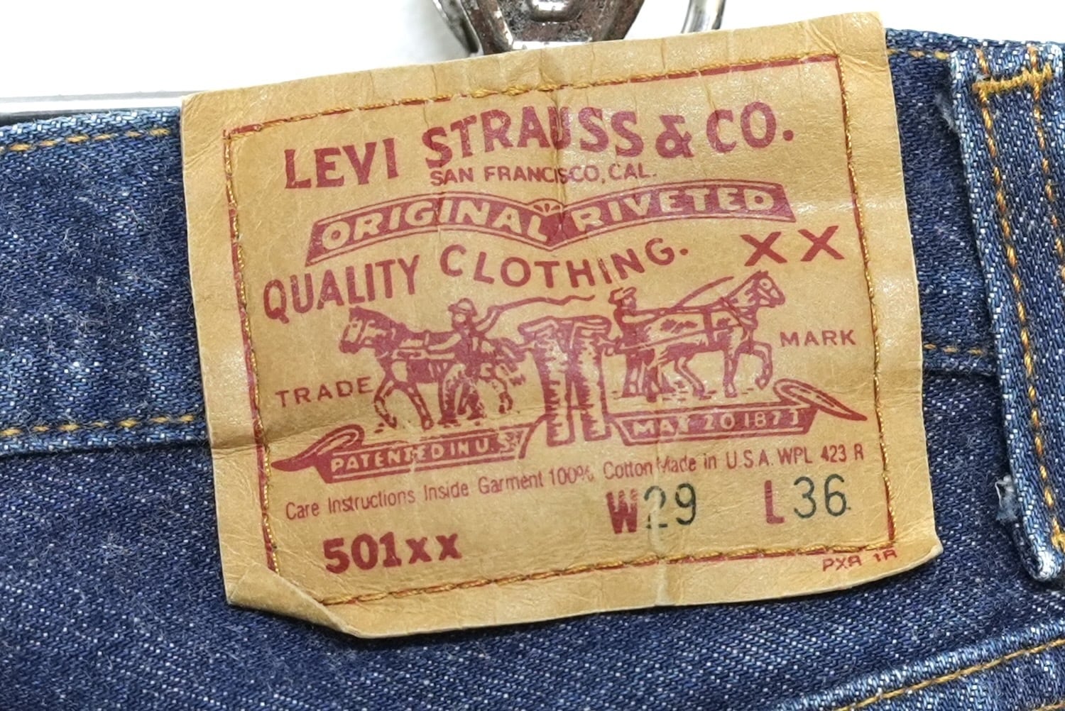みずーリーバイス 501XX バレンシア工場 USA製 W29 98年製 中古・古着