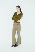 CLANE CORDUROY PANEL MELANGE PANTS
