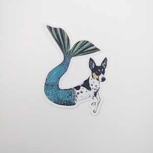 【PergamoPaperGoods】　Mermaid Terrier sticker