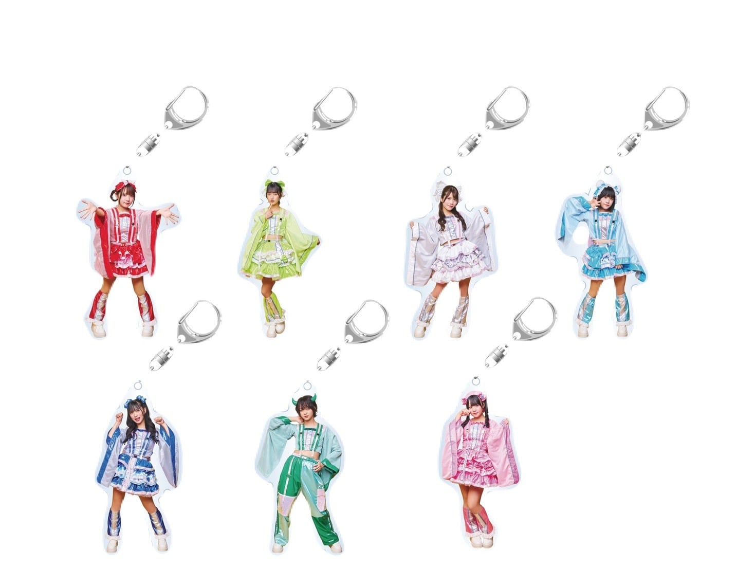 コスチュームアクリルキーホルダー5個セット コスチュームアクリルキーホルダー5個セット