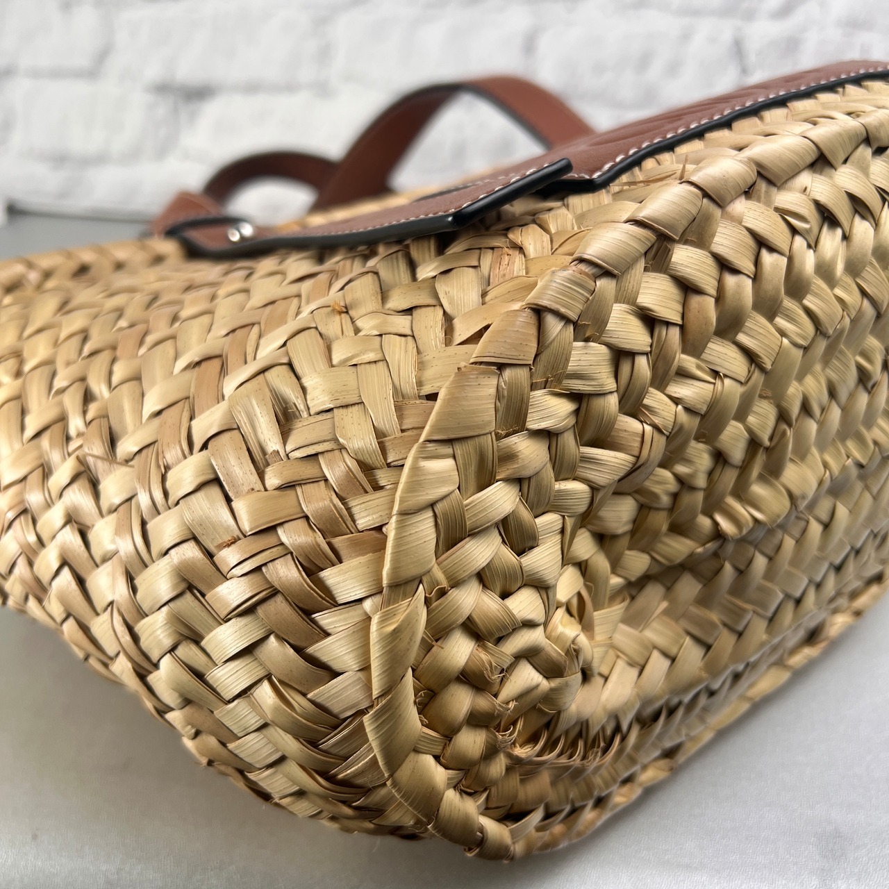 LOEWE ロエベ アナグラム ハンドバッグ ブラウン A-13484