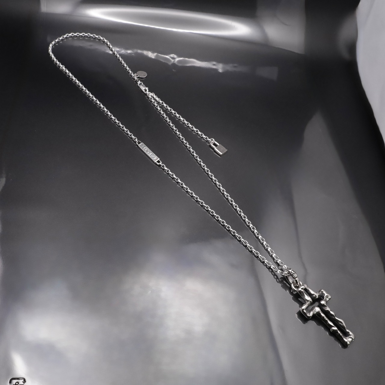 OPEN CROSS LARGE NECKLACE #2 with GODSIZE® I.D. TAG / オープンクロスラージ#2ネックレス ゴッドサイズ® I.D.タグ