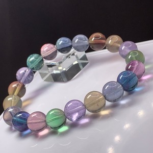 A23.限定品✩レアカラー♪マルチカラーフローライトブレスレット
