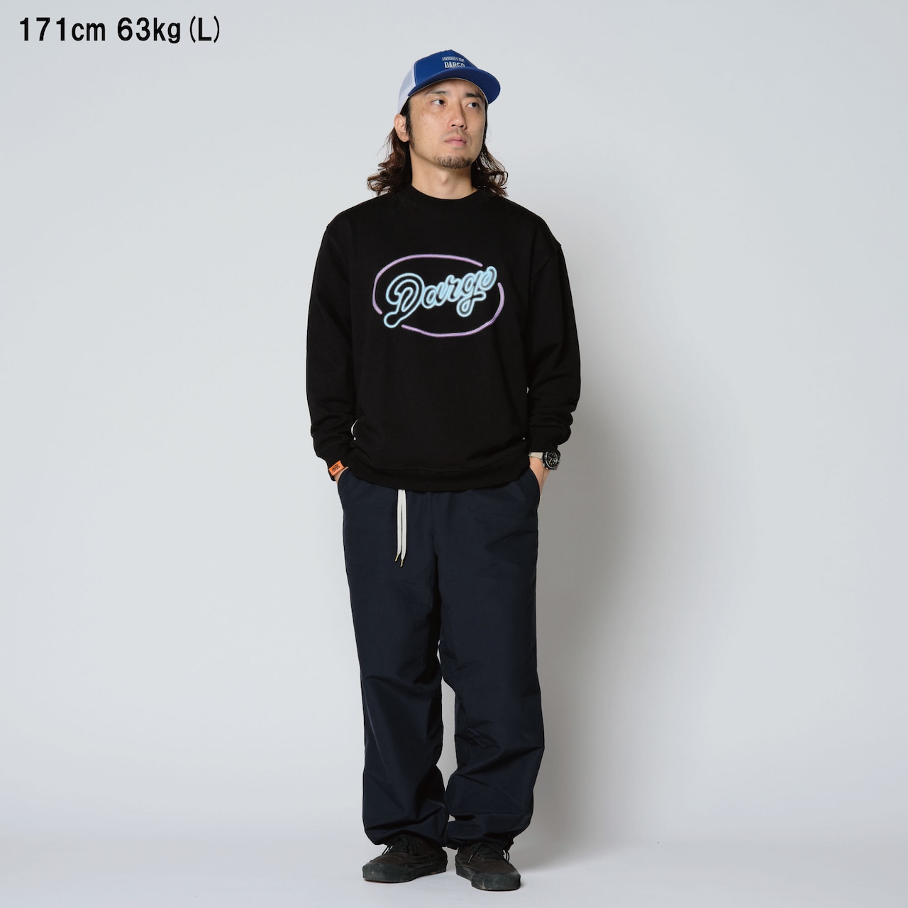 【DARGO】"Neon Sign" 8onz Mid Weight Crew Neck Sweat Shirt(2color)