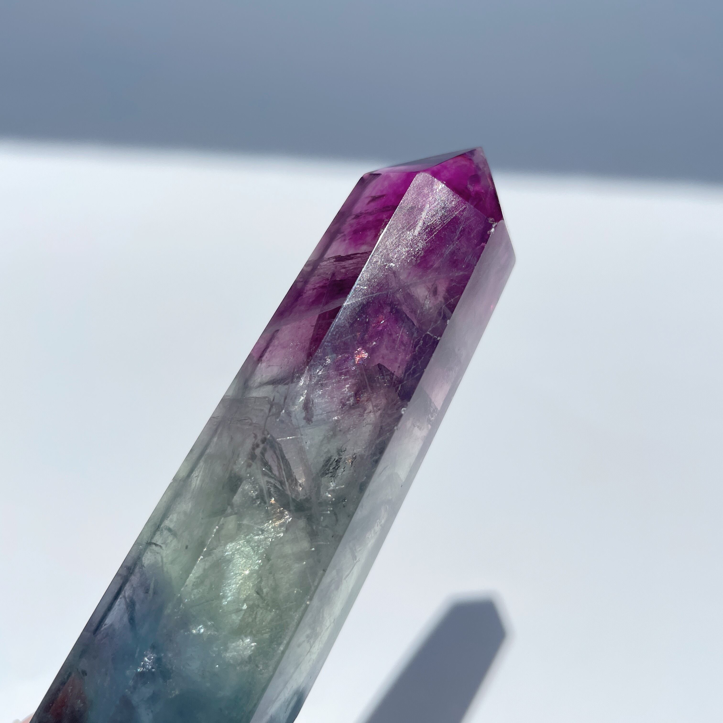 レインボーフローライト タワー型94◇Fluorite◇天然石・鉱物