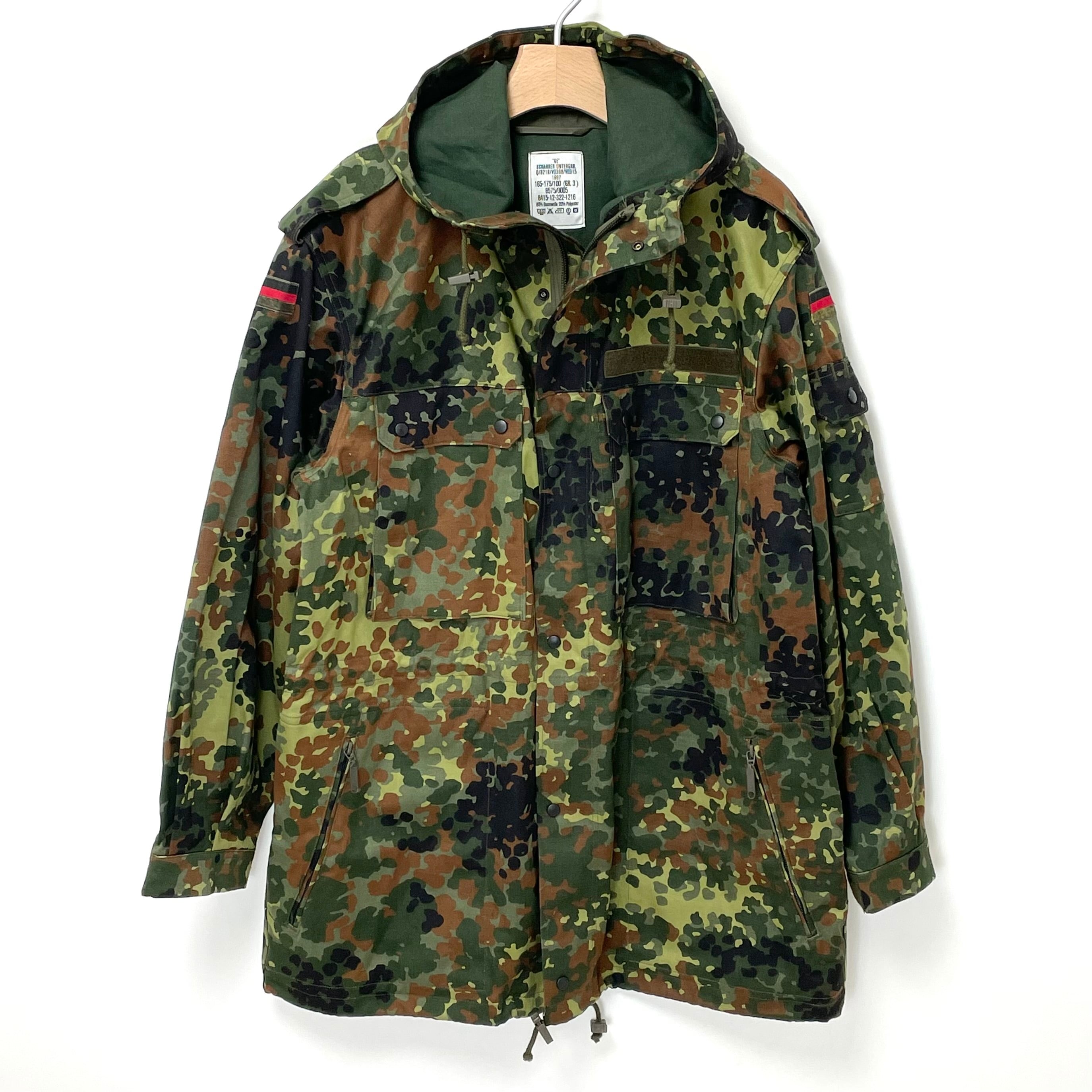 み 迷彩パーカー ドイツ 海軍 軍服 冬 美品 ドイツ軍 フレクターカモ
