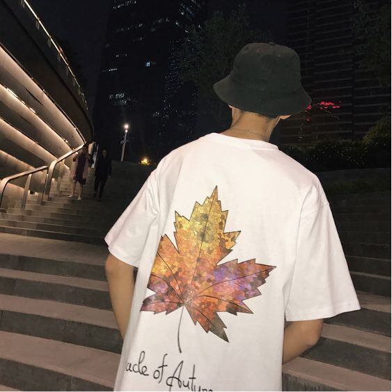 全2色 カジュアル プリント おしゃれ 半そで Tシャツ カットソー