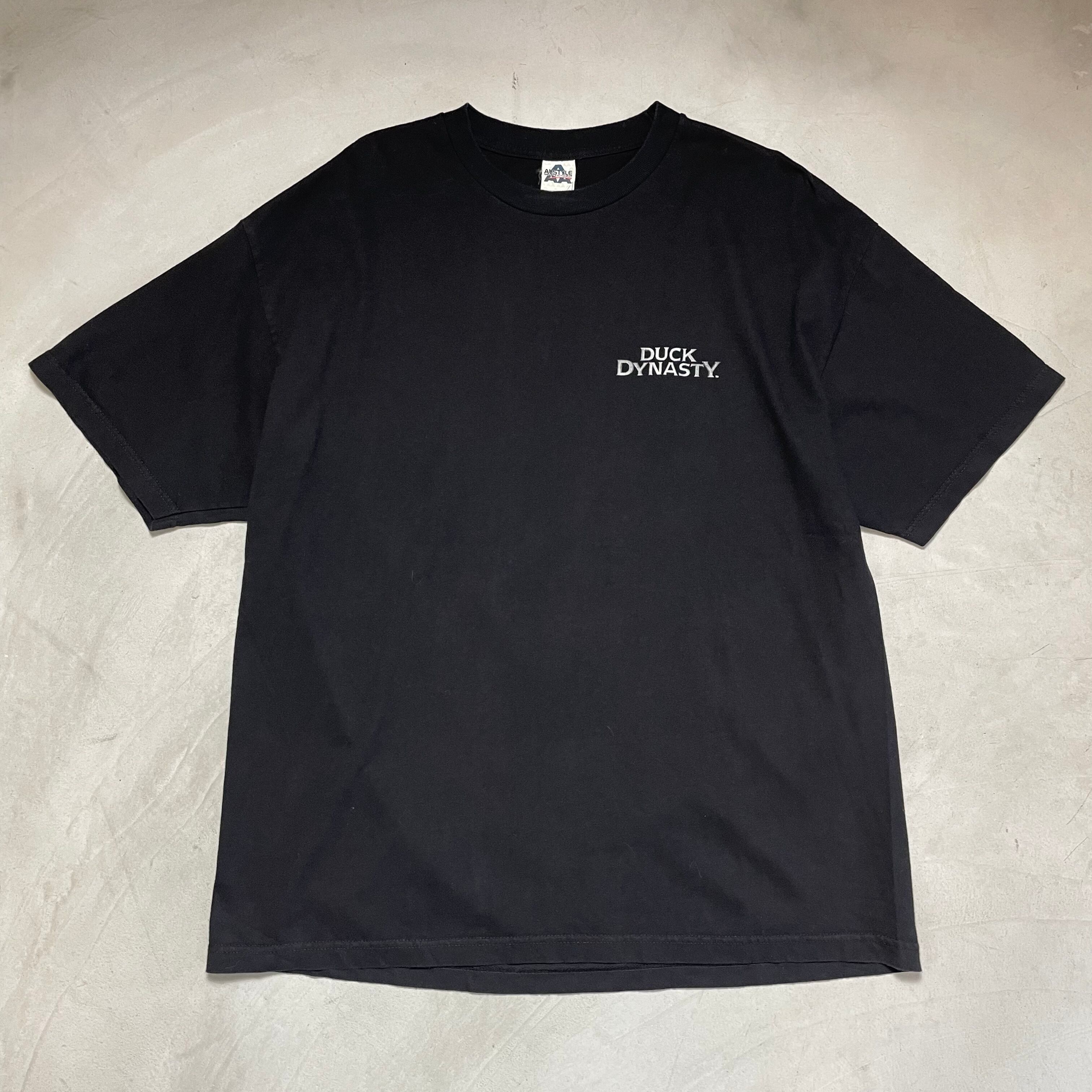ダック・ダイナスティというアメリカのリアリティ番組Tシャツ プリントTシャツ メンズ2XL 古着 ヴィンテージ ビンテージ ブラック 黒【Tシャツ】