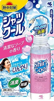 熱中対策 シャツクール フローラルソープの香り 衣類にスプレーするだけ 汗をかくとひんやり続く 冷感スプレー 100ml 小林製薬